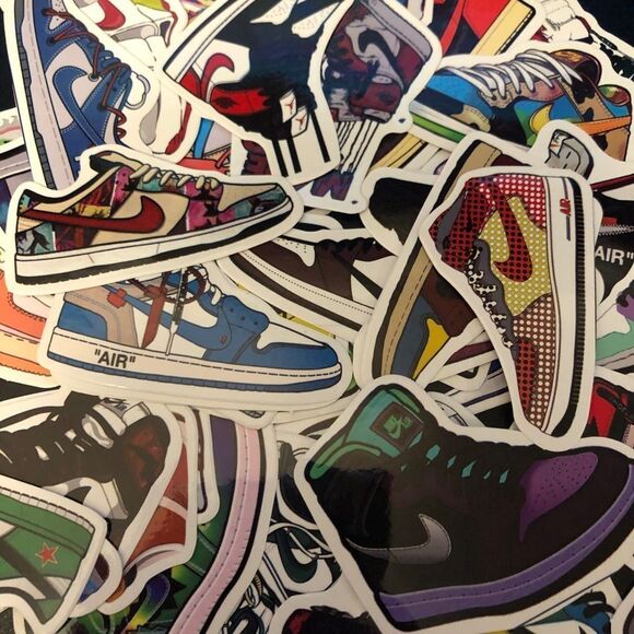 Lot of 50 Nike Air Jordan Vinyl Stickers - Jordan 1, Nike Dunk, Jordan 3, ETC - Picture 8 of 11